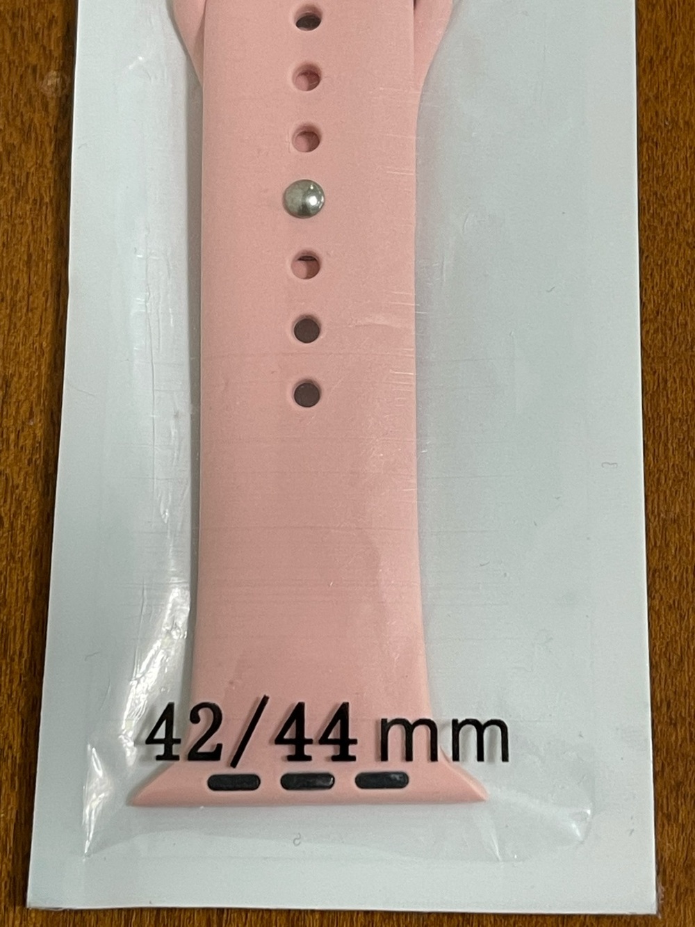 Soft Pink Silicone Replacement Watch Band Strap 42/44 mm for Apple Watch NEW - Picture 2 of 4